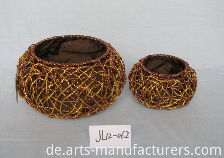 Papier Seilkorb paper rope basket